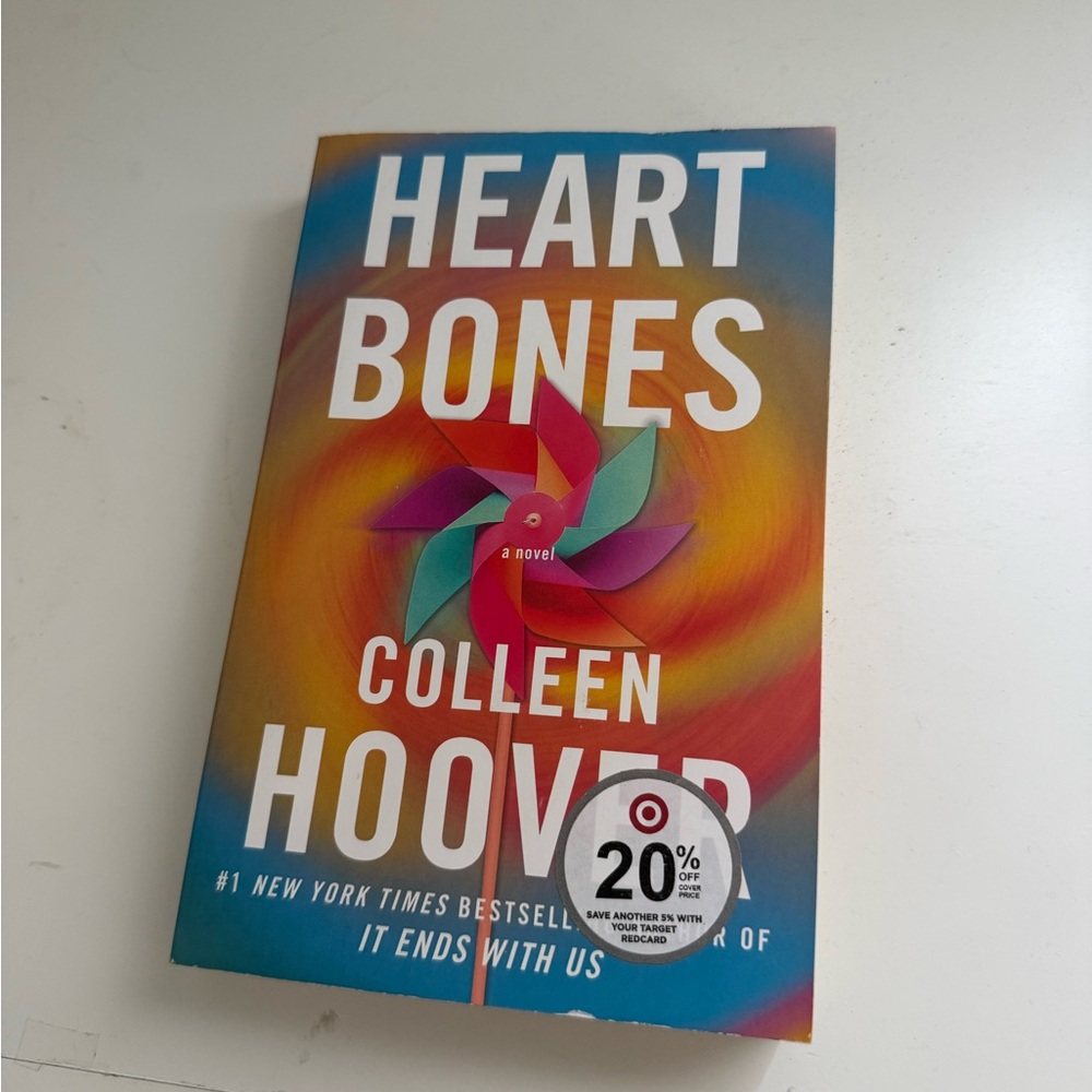 Colorful Book Cover - Heart Bones by Colleen Hoover